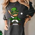 St Patrick’s Day Leprechaun Baseball Irish Graphic Women's Comfort Colors T-Shirt Pepper St Patrick’s Day Leprechaun Baseball Irish Graphic Women's Comfort Colors T-Shirt Pepper
