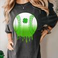 St Patricks Day Shamrock Baseball Irish Boys Kids Men Women's Comfort Colors T-Shirt Pepper