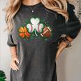 St Patricks Day Shamrock Sports Baseball Basketball Football Women's Comfort Colors T-Shirt Pepper St Patricks Day Shamrock Sports Baseball Basketball Football Women's Comfort Colors T-Shirt Pepper