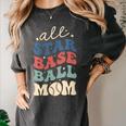 All Star Baseball Mom Women's Comfort Colors T-Shirt Pepper