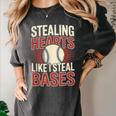 Stealing Hearts Like I Steal Bases Baseball Valentine Retro Women's Comfort Colors T-Shirt Pepper Stealing Hearts Like I Steal Bases Baseball Valentine Retro Women's Comfort Colors T-Shirt Pepper