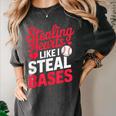 Stealing Hearts Like I Steal Bases Cute Baseball Valentine Women's Comfort Colors T-Shirt Pepper Stealing Hearts Like I Steal Bases Cute Baseball Valentine Women's Comfort Colors T-Shirt Pepper