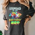 Stepdad Of The Birthday Boy Baseball Football Colorful Women's Comfort Colors T-Shirt Pepper Stepdad Of The Birthday Boy Baseball Football Colorful Women's Comfort Colors T-Shirt Pepper