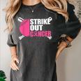 Strike Out Cancer Breast Cancer Awareness Baseball Warrior Women's Comfort Colors T-Shirt Pepper Strike Out Cancer Breast Cancer Awareness Baseball Warrior Women's Comfort Colors T-Shirt Pepper