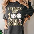 I Struck Out 100 Days Of School Baseball Fan Students Batter Premium Tri-Blend Women's Comfort Colors T-Shirt Pepper I Struck Out 100 Days Of School Baseball Fan Students Batter Premium Tri-Blend Women's Comfort Colors T-Shirt Pepper