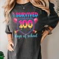 I Survived 100 Days Of School Baseball 100th Day Kids Girls Women's Comfort Colors T-Shirt Pepper