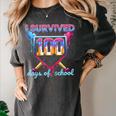 I Survived 100 Days Of School Baseball Boys Students Women's Comfort Colors T-Shirt Pepper I Survived 100 Days Of School Baseball Boys Students Women's Comfort Colors T-Shirt Pepper