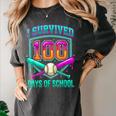 I Survived 100 Days Of School Baseball Drip Women's Comfort Colors T-Shirt Pepper I Survived 100 Days Of School Baseball Drip Women's Comfort Colors T-Shirt Pepper