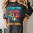 I Survived 67 Days Of School Baseball Drip Six Seven Meme Women's Comfort Colors T-Shirt Pepper