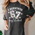 I Survived 67 Days Of School Baseball Six Seven Teacher Women's Comfort Colors T-Shirt Pepper