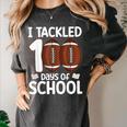 I Tackled 100 Days Of School Baseball Player Kids Teacher Women's Comfort Colors T-Shirt Pepper I Tackled 100 Days Of School Baseball Player Kids Teacher Women's Comfort Colors T-Shirt Pepper