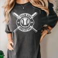I Teach My Kids To Hit & Steal Baseball Mom Women's Comfort Colors T-Shirt Pepper I Teach My Kids To Hit & Steal Baseball Mom Women's Comfort Colors T-Shirt Pepper