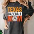 Texas Baseball Mom Design Baseball Player And Baseball Women's Comfort Colors T-Shirt Pepper Texas Baseball Mom Design Baseball Player And Baseball Women's Comfort Colors T-Shirt Pepper