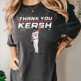 Thank You Kersh Clayton Kershaw Los Angeles Baseball MLBPA Women's Comfort Colors T-Shirt Pepper Thank You Kersh Clayton Kershaw Los Angeles Baseball MLBPA Women's Comfort Colors T-Shirt Pepper