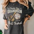 That's My Grandson Out There Jersey Number 56 Baseball Women's Comfort Colors T-Shirt Pepper