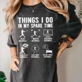 Things I Do In My Spare Time Baseball Lovers Kids Boys Women's Comfort Colors T-Shirt Pepper