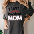 Travel Baseball Mom Sports Mom Baseball Mama Women's Comfort Colors T-Shirt Pepper