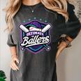 Ultimate Ballers Baseball Women's Comfort Colors T-Shirt Pepper Ultimate Ballers Baseball Women's Comfort Colors T-Shirt Pepper