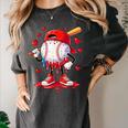 Valentine Baseball Heart Drip Sport Love Valentines Day Boys Women's Comfort Colors T-Shirt Pepper
