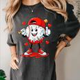 Valentine Baseball Heart Sports Men Boys Kid Women's Comfort Colors T-Shirt Pepper