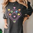 Valentine Heart Love Cute Baseball Softball Lover Sayings Women's Comfort Colors T-Shirt Pepper Valentine Heart Love Cute Baseball Softball Lover Sayings Women's Comfort Colors T-Shirt Pepper