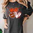 Valentines Baseball Basketball Football Heart Boy Men Women's Comfort Colors T-Shirt Pepper Valentines Baseball Basketball Football Heart Boy Men Women's Comfort Colors T-Shirt Pepper