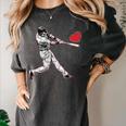 Valentines Baseball Batter Heart Player Silhouette Premium Tri-Blend Women's Comfort Colors T-Shirt Pepper Valentines Baseball Batter Heart Player Silhouette Premium Tri-Blend Women's Comfort Colors T-Shirt Pepper
