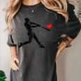 Valentines Day Baseball Batter Silhouette Heart Men Boys Kid Women's Comfort Colors T-Shirt Pepper Valentines Day Baseball Batter Silhouette Heart Men Boys Kid Women's Comfort Colors T-Shirt Pepper
