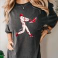 Valentines Day Baseball Batter Silhouette Heart For Men Boys Women's Comfort Colors T-Shirt Pepper Valentines Day Baseball Batter Silhouette Heart For Men Boys Women's Comfort Colors T-Shirt Pepper