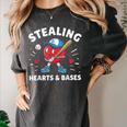 Valentines Day Baseball Stealing Hearts Bases Boys Kids Men Women's Comfort Colors T-Shirt Pepper Valentines Day Baseball Stealing Hearts Bases Boys Kids Men Women's Comfort Colors T-Shirt Pepper