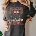 Women's 100 Days Of School Boys Kids Baseball Women's Comfort Colors T-Shirt Pepper Women's 100 Days Of School Boys Kids Baseball Women's Comfort Colors T-Shirt Pepper