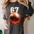 Women's 67 Baseball Boys Birthday Teens Six Seven Brainrot Women's Comfort Colors T-Shirt Pepper