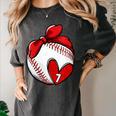 Womens Custom Baseball Mom Number 7 Heart For Mom Mommy Women's Comfort Colors T-Shirt Pepper Womens Custom Baseball Mom Number 7 Heart For Mom Mommy Women's Comfort Colors T-Shirt Pepper
