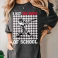 Women's I Hit 100 Days Of School Baseball 100th Day Boys Kids Women's Comfort Colors T-Shirt Pepper