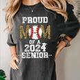 Womens Proud Mom Of a 2024 Senior Class Of 2024 Baseball Mom Women's Comfort Colors T-Shirt Pepper Womens Proud Mom Of a 2024 Senior Class Of 2024 Baseball Mom Women's Comfort Colors T-Shirt Pepper
