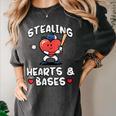 Women's Valentines Day Baseball Stealing Hearts Bases Boys Kids Men Women's Comfort Colors T-Shirt Pepper Women's Valentines Day Baseball Stealing Hearts Bases Boys Kids Men Women's Comfort Colors T-Shirt Pepper