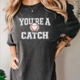 You'Re A Catch Baseball Pun Heart Kids Boys Valentines Women's Comfort Colors T-Shirt Pepper You'Re A Catch Baseball Pun Heart Kids Boys Valentines Women's Comfort Colors T-Shirt Pepper