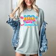 100 Days Of School Baseball Drip Ice Cream Costume Teachers Women's Comfort Colors T-Shirt Denim