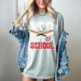 100 Days Of School Baseball 100 Days Smarter Boys Student Women's Comfort Colors T-Shirt Denim 100 Days Of School Baseball 100 Days Smarter Boys Student Women's Comfort Colors T-Shirt Denim