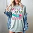 100 Days Of School Boys Kids 100th Day Of School Baseball Women's Comfort Colors T-Shirt Denim