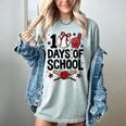 100 Days Of School Coquette Bow Baseball 100th Day Girl Kid Women's Comfort Colors T-Shirt Denim 100 Days Of School Coquette Bow Baseball 100th Day Girl Kid Women's Comfort Colors T-Shirt Denim
