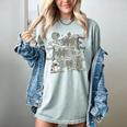 100 Days Smarter Baseball Sport School Celebration Women's Comfort Colors T-Shirt Denim