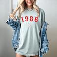 40 Year Old 1986 Classic Baseball 40th Birthday Women's Comfort Colors T-Shirt Denim