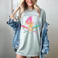 4th Birthday Baseball Bat Ice-Cream Drip 4yrs Old Boys Girls Women's Comfort Colors T-Shirt Denim