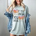 6 7 If You Know You Know Baseball Ice Cream Dip Women's Comfort Colors T-Shirt Denim