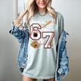 6 Year Old Birthday 67 Trend Baseball Now I’m 6 Next Year 7 Women's Comfort Colors T-Shirt Denim