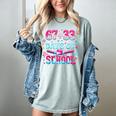 67 33 Days Of School Baseball Drip 100th Day Of School Boys Women's Comfort Colors T-Shirt Denim