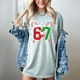 67 Baseball Christmas Candy Cane Snowflake Holiday Sports Women's Comfort Colors T-Shirt Denim 67 Baseball Christmas Candy Cane Snowflake Holiday Sports Women's Comfort Colors T-Shirt Denim