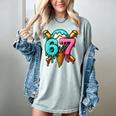 67 Baseball Ice Cream Drip Kids Women's Comfort Colors T-Shirt Denim 67 Baseball Ice Cream Drip Kids Women's Comfort Colors T-Shirt Denim