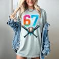 67 Baseball Meme Cool Drip Number 67 Player Or 67th Birthday Women's Comfort Colors T-Shirt Denim 67 Baseball Meme Cool Drip Number 67 Player Or 67th Birthday Women's Comfort Colors T-Shirt Denim